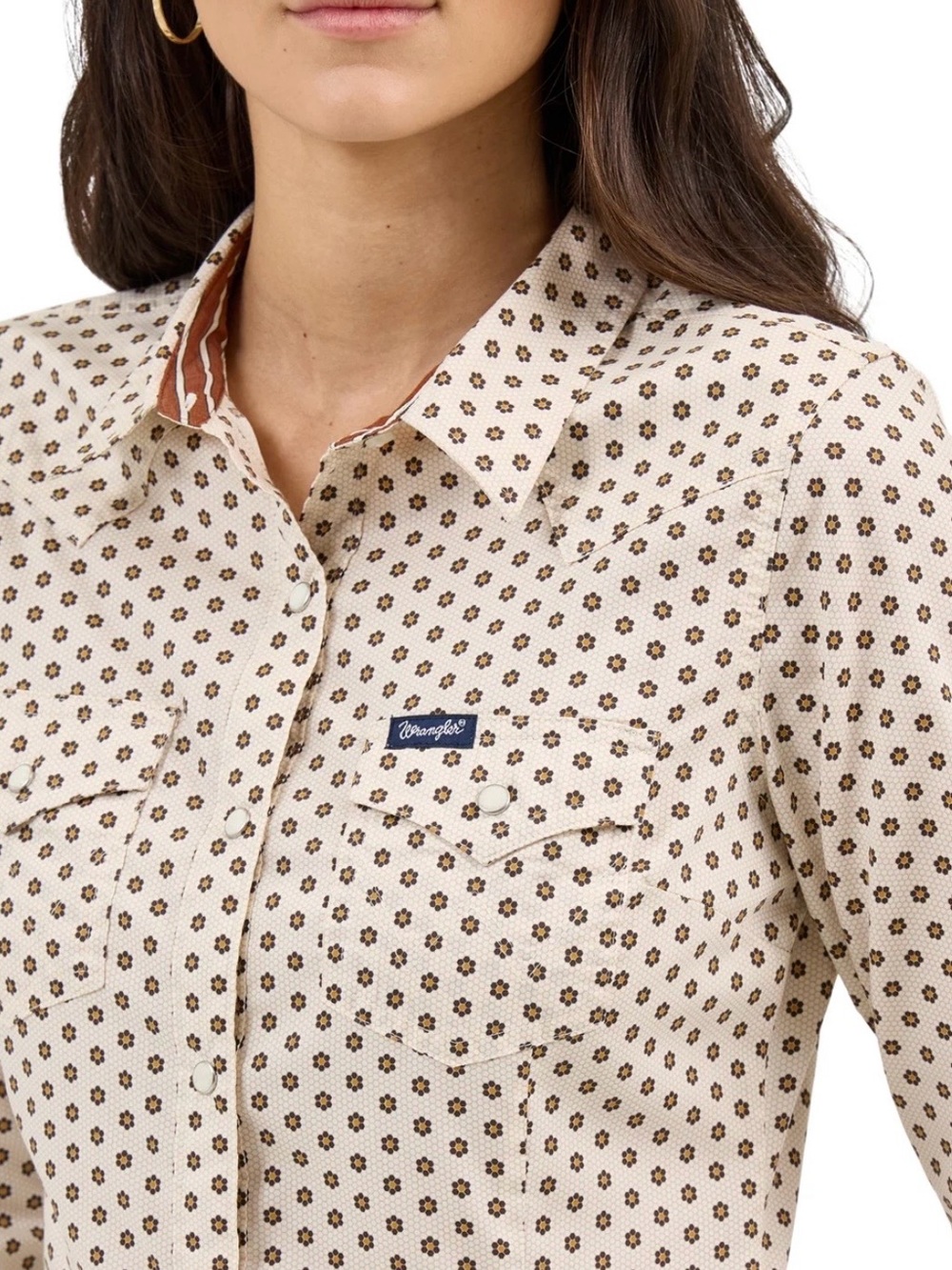 Western Wrangler Mosaic Snap Shirt NWT size Small